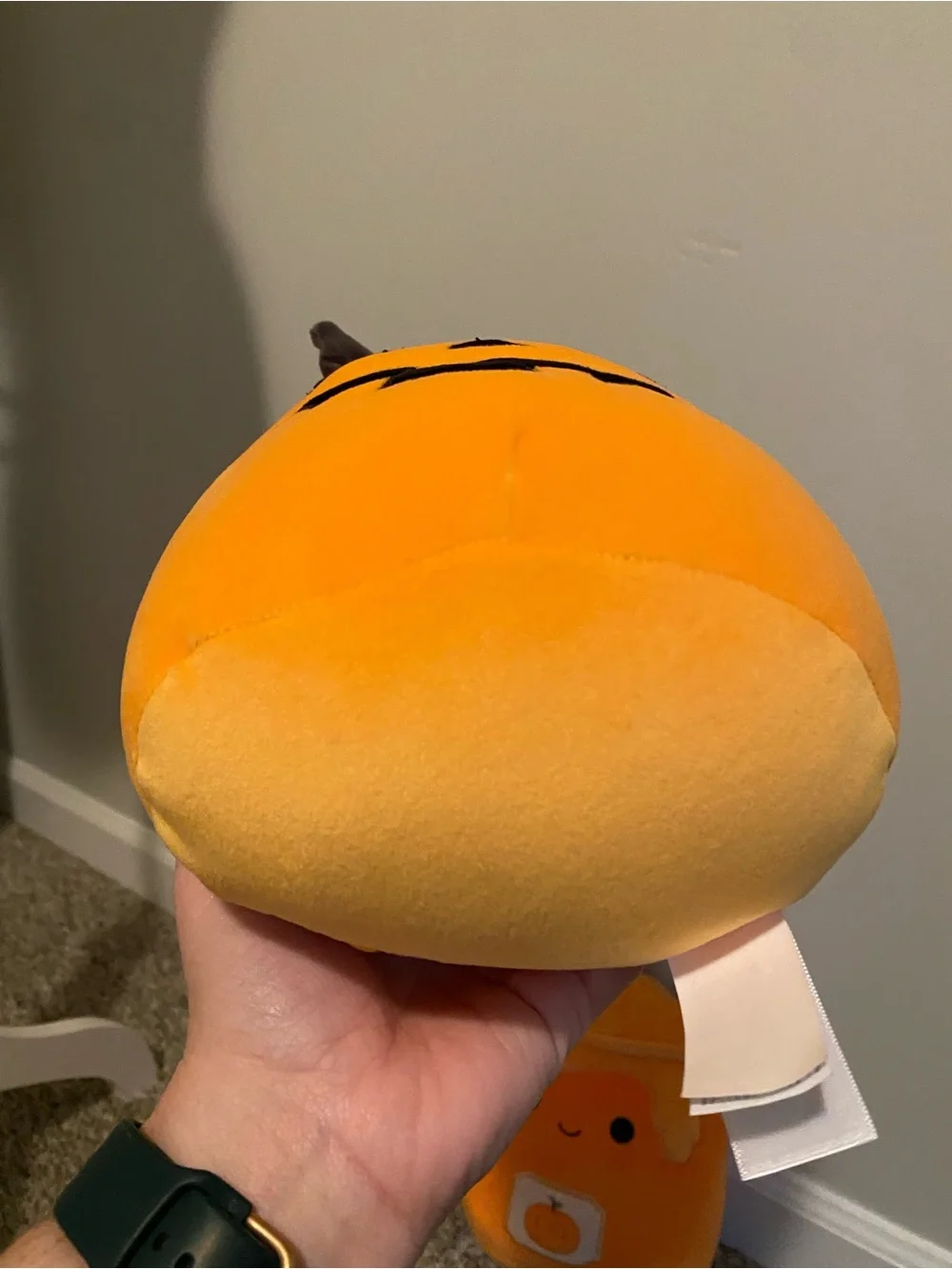 Halloween Squishmallow Bundle & Kids Orange Pumpkin Feather Trim Purse Bundle